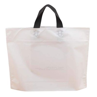 Panda Legends White - 50 Pieces Plastic Shopping Bags Gift Bag Clear Boutique Bags Carry Bag