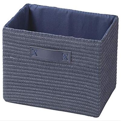 Tidorisangyou Basket, Navy, 14.2 x 10.2 x 7.9 inches (36 x 26 x 20 cm)