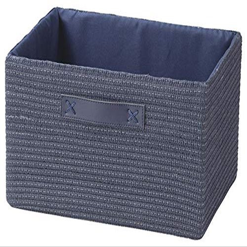 Tidorisangyou Basket, Navy, 14.2 x 10.2 x 7.9 inches (36 x 26 x 20 cm)