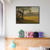 INVIN ART Framed Canvas Giclee Print Art People under the big trees by Albert Bierstadt Wall Art Living Room Home Office Decorations(Black Slim Frame,20"x24") view 2