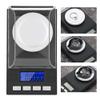Digital Milligram Jewelry, LED Digital Display Mini Portable High Precision 0.001g Pocket Jewelry with Calibration Weights Tweezers and Weighing Pans (100g) view 4
