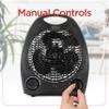 BLACK+DECKER Personal Desktop Heater, Space Heater for Office Desk, Home Office & Personal Use Desk, 2 Heat & Fan Only Settings, Adjustable Thermostat, BHD101B, Black view 3