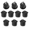 RuoFeng 10Pcs Snap-in Round Rocker Switch SPST Mini Toggle Switch 2 Pin 2 Position Black Button Power ON Off Switch AC 10A/125V 6A/250V, Used for Auto Car Boat Electrical Switch view 1