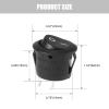 RuoFeng 10Pcs Snap-in Round Rocker Switch SPST Mini Toggle Switch 2 Pin 2 Position Black Button Power ON Off Switch AC 10A/125V 6A/250V, Used for Auto Car Boat Electrical Switch view 2