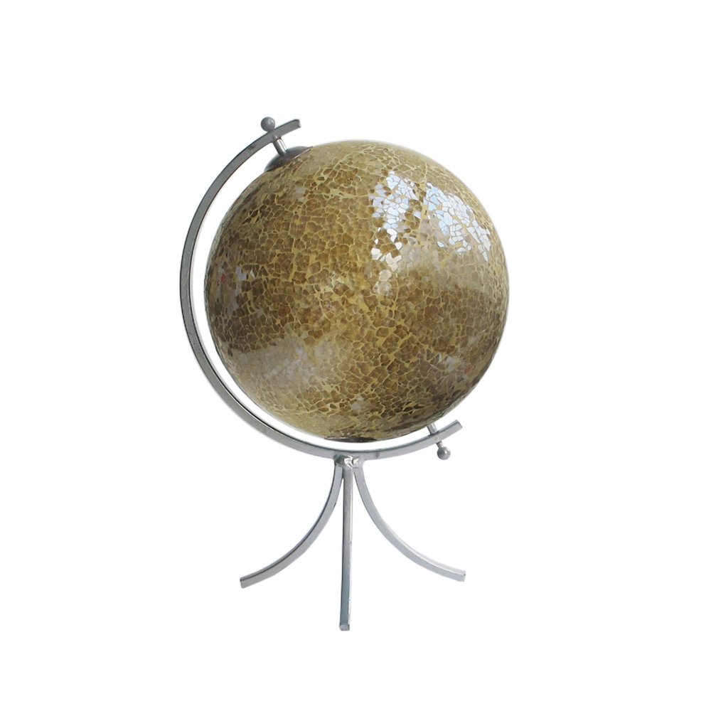 American Atelier Mosaic Decorative Globe, Gold
