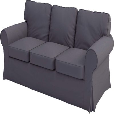 Ektorp 3 Seat Sofa Cotton Cover Replacement is Custom Made Slipcover for IKEA Ektorp Sofa Cover (Deep Gray)