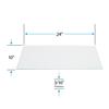 SSWBasics Tempered Glass Shelf - 10"W x 24"L x 3/16" - Set of 2 - Tempered Glass Panels with Beveled Edges - Ideal for Retail, Thrift, Boutique, and Home Use - Durable Glass Panels for Elegant Display view 3
