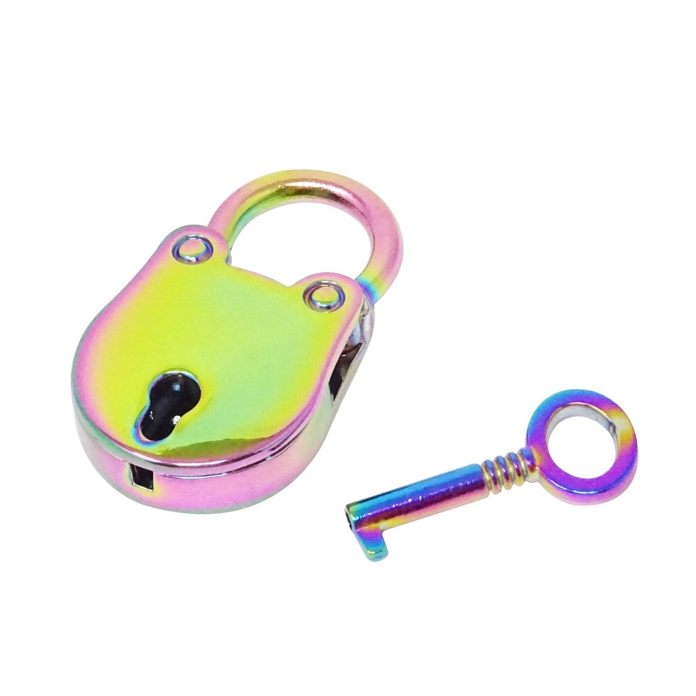 Honbay Cute Colorful Mini Padlock Lock with Key - for Jewelry Box, Purse, Handbag, Backpacks, Cabinet, Treasure Chest, Suitcases, Lockers, Letter Box, Diary, Notebook, etc