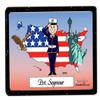 Personalized Friendly Folks US Marines - Female Acrylic Magnet - Great Gift! view 1