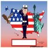 Personalized Friendly Folks US Marines - Female Acrylic Magnet - Great Gift! view 3