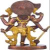 Exotic India The Dancing Shiva - Brass Statue - Color Brown Gold Color view 3