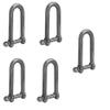 3/8" Boat Marine Stainless Steel Eye Screw Pin Chain Long D Shackle Sailing Rigging - Pack 5 view 1