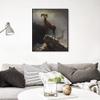 INVIN ART Framed Canvas Giclee Print Rocky Mountain Sheep circa 1882-1883 by Albert Bierstadt Wall Art Living Room Home Office Decorations(Black Slim Frame,20"x24") view 2