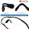 Replacement Nosepieces Nose Pads for Oakley M2 Frame | M2 Frame XL Sunglass - Gray + Blue view 2