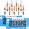 The Dreidel Company 18 Electric Menorah Bulbs, Flickering Flame Shaped Bulbs (Pack of 18) view 1
