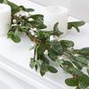 Artificial Frosted Mistletoe Garland view 1