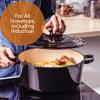 BK Bourgogne Enameled Cast Iron Induction 4.4QT Nonstick Dutch Oven, PFAS Free, Dishwasher Safe, Jet Black view 2