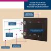 Fox Hollow Furnishings 14x11 Concealed Picture Frame Medicine Cabinet Without Mirror for Bathroom, Recessed in The Wall, Made in North America, Real Wood, NO MDF, Adjustable Shelves, Coffee Bean view 2