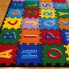 Champion Rugs Large Classroom Rugs Kids Alphabet (A-Z and 1-9) Puzzle Area Rug Non Slip Gel Backing (8 Feet X 10 Feet) view 4