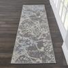 Nourison Home Jubilant Grey 2'3" x 7'3" Area Rug - Easy Clean, Non Shedding, Bed Room, Living Room, Dining Room, Kitchen (7' Runner) view 1