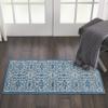 Nourison Home Jubilant Floral Ivory/Blue 2' x 4' Area Rug, Easy Cleaning, Non Shedding, Bed Room, Living Room, Dining Room, Kitchen (2x4) view 3