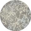 Nourison Home Jubilant Grey 5'3" x Round Area Rug - Easy Clean, Non Shedding, Bed Room, Living Room, Dining Room, Kitchen (5' x Round) view 1