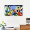 INVIN ART Framed Canvas Giclee Print improvvisazione XIV,1910 by Wassily Kandinsky Wall Art Living Room Home Office Decorations (20"x32", White Slim Frame) view 2