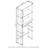 Furinno Turn-N-Tube with 3 Shelves Toilet Space Saver, French Oak Grey/Black view 2