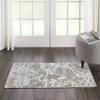 Nourison Home Jubilant Grey 2' x 4' Area Rug - Easy Clean, Non Shedding, Bed Room, Living Room, Dining Room, Kitchen (2' x 4') view 1