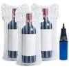 MONKKINO 16pcs Wine Bags for Travel, Quick Inflation Bottle Protector Sleeve Bubble Wrap for Durable Protection with Upgraded Air Pump, Reusable Single Valve Cushioning for Long Trip, Shipping, Moving view 1
