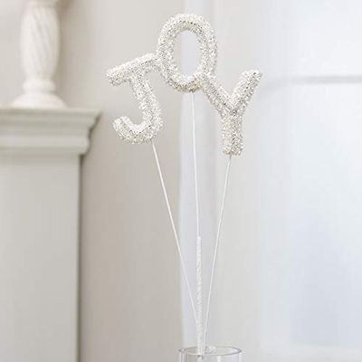 Factory Direct Craft Silver and White J-O-Y Spray
