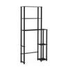 Furinno Turn-N-Tube Over The Toilet Storage, 5 Shelves Bathroom Organizer Space Saver Rack, Espresso/Black view 1