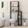 Furinno Turn-N-Tube Over The Toilet Storage, 5 Shelves Bathroom Organizer Space Saver Rack, Espresso/Black view 2
