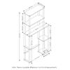 Furinno Turn-N-Tube Over The Toilet Storage, 5 Shelves Bathroom Organizer Space Saver Rack, Espresso/Black view 3