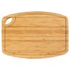 BambooMN Natural Bamboo Cutting Board w/Juice Groove and Hanging Hole - 11.75" x 8.63" x 0.75" - Vertical Cut - 3 Pieces view 1