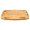BambooMN Natural Bamboo Cutting Board w/Juice Groove and Hanging Hole - 11.75" x 8.63" x 0.75" - Vertical Cut - 3 Pieces view 2