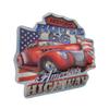 American Art Decor Embossed Metal Wall Art Sign - Room Decor for Bar, Man Cave, Garage, Game Room & More (Route 66, 15.75" x 15.25" x 0.5") view 1