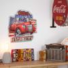 American Art Decor Embossed Metal Wall Art Sign - Room Decor for Bar, Man Cave, Garage, Game Room & More (Route 66, 15.75" x 15.25" x 0.5") view 2