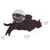 American Art Decor Embossed Metal Wall Art Sign - Room Decor for Bar, Man Cave, Garage, Game Room & More (Powered by Ford, 11.25" x 23.75" x 0.5") view 3