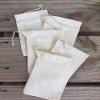 4"x6" Cotton Single Drawstring Muslin Bags (Natural Color)-Set Of 100 view 3