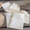 4"x6" Cotton Single Drawstring Muslin Bags (Natural Color)-Set Of 100 view 4