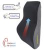 Goodyear Ergonomic Lumbar Support Pillow for Office Chair and Car Seat - Memory Foam Back Support Lumbar Pillow, Premium Cushion Chair Support for Lower Back Pain Relief and Versatile Use - Black view 4