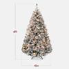 Best Choice Products Pre-Lit Artificial Christmas Tree, 6ft Snow Flocked Design Pine Tree, Full Appearance Snowy w/Easy Assembly, Metal Stand view 2