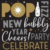 Amscan Celebrate The New Year Luncheon Paper 6.5" x 6.5" Napkins, Multicolor view 1