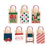 Mini Holiday Kraft Bags - Set of 7 - Small Vertical Bags - Winter Multi-Pack view 1