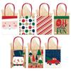 Mini Holiday Kraft Bags - Set of 7 - Small Vertical Bags - Winter Multi-Pack view 2