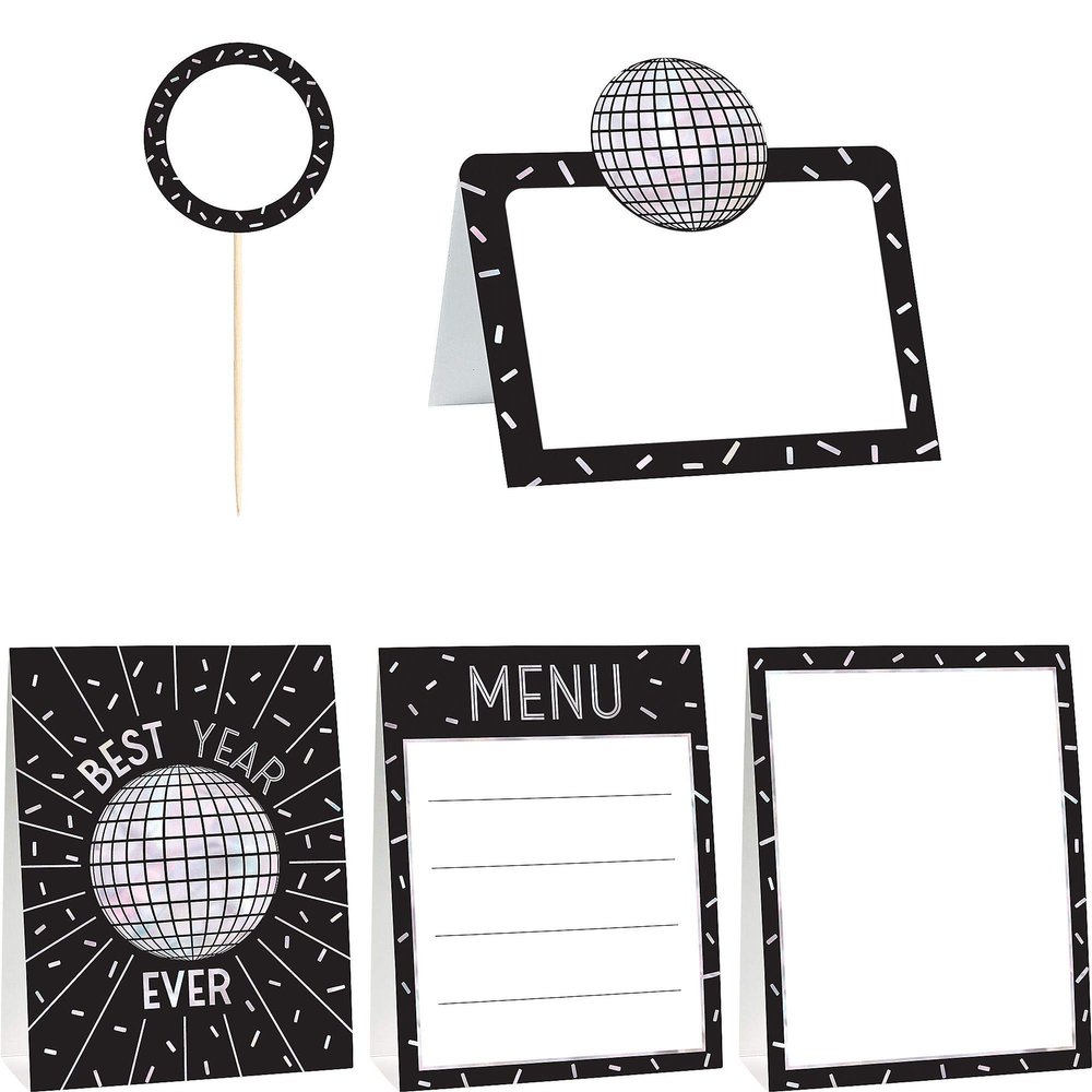 Amscan 410096 New Year Disco Ball Drop Mini Buffet Decorating Kit, 1 kit