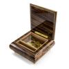 Floral Arrangement with Lady Bug Wood Inlay 18 Note Musical Jewelry Box - Many Songs to Choose - Rock Around The Clock view 3