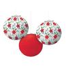 Amscan 242430 Lanterns Ppr Traditional Xmas view 1