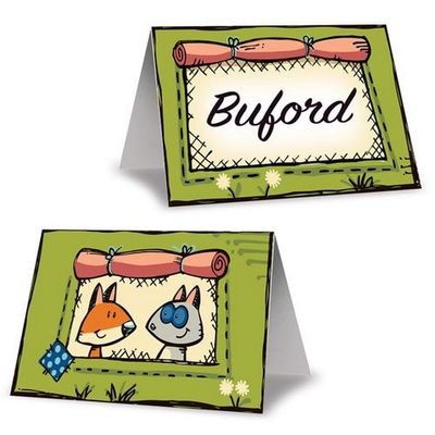 Beistle Woodland Friends Place Cards